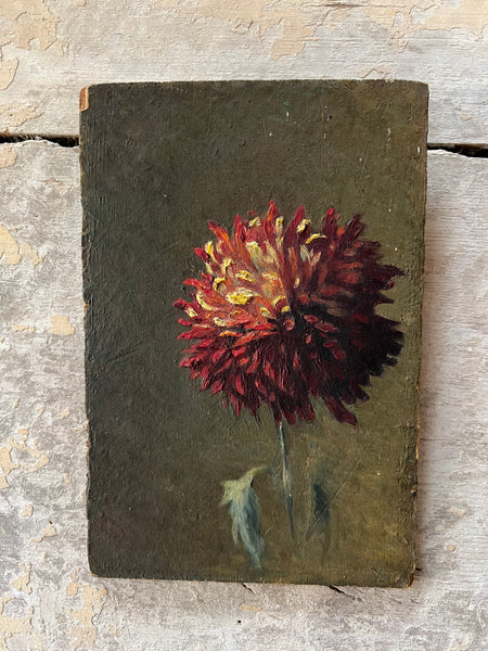 Small Floral Oil on Board