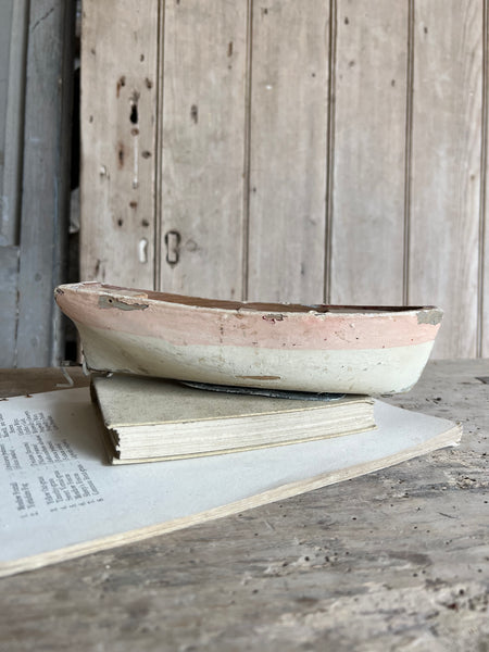 Sweet Pink Wooden Rustic Boat