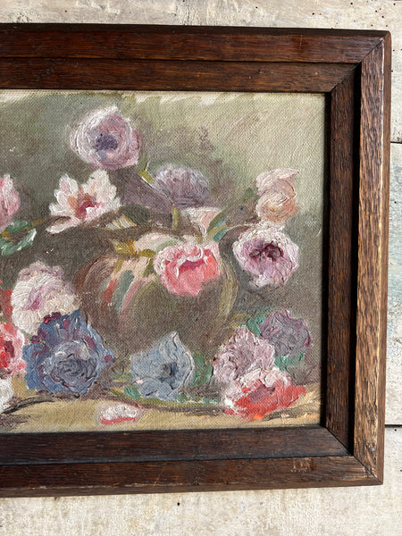 Framed French Vintage Painting