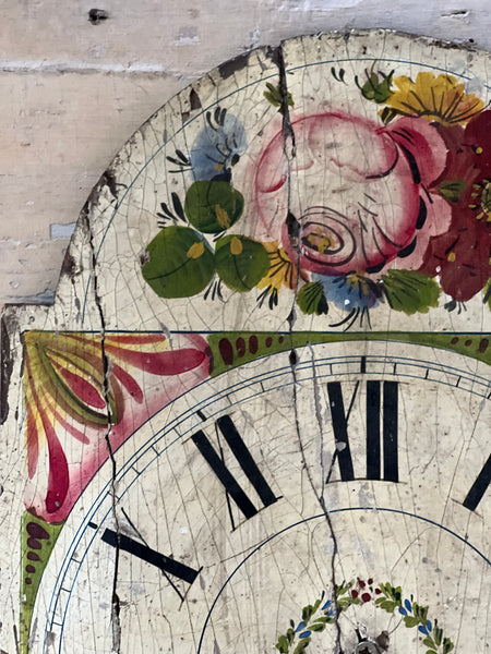 Rustic Vintage Hand Painted Clock Face