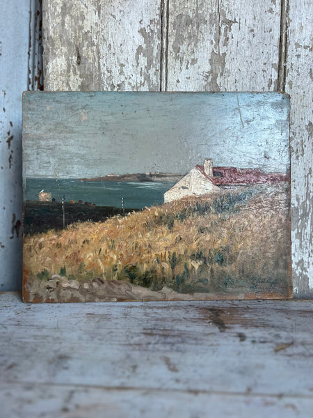 Antique Coastal Painting
