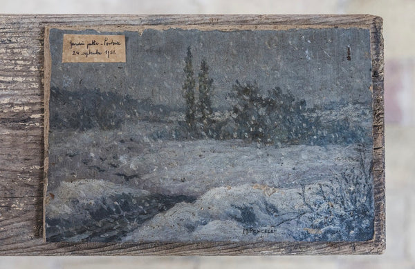 1951 M Poncelet French Landscape Oil Painting
