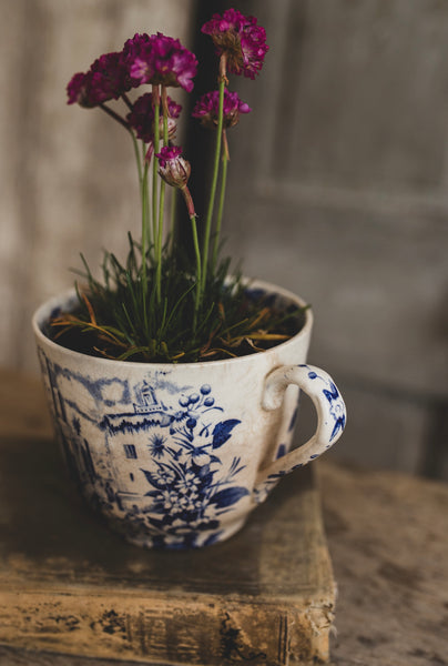 Large Transferware Cup