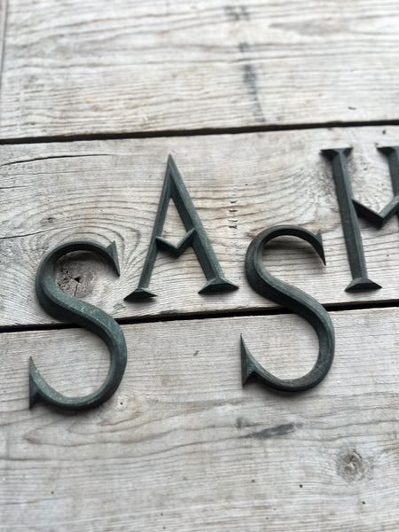 Vintage French Metal Letters