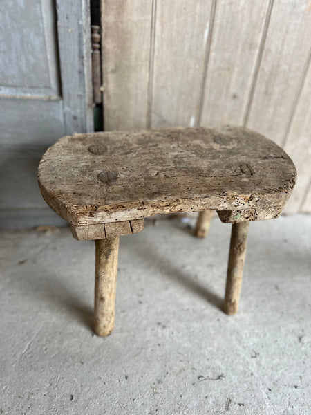 Little Vintage Rustic French Stool