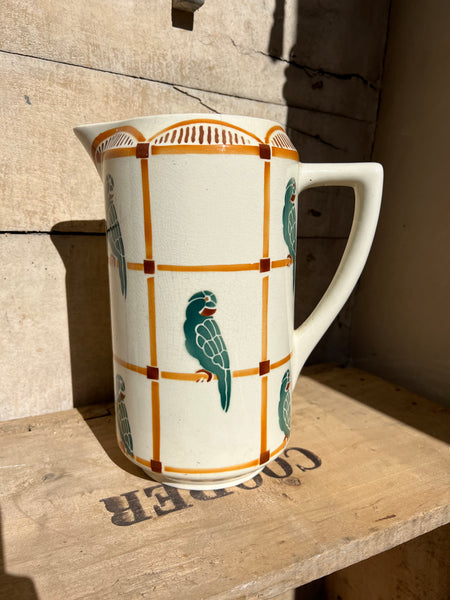 Large French Bird Jug