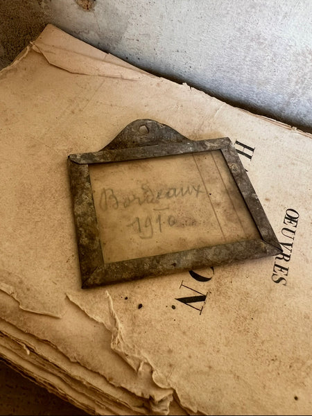 Vintage French Wine Tag