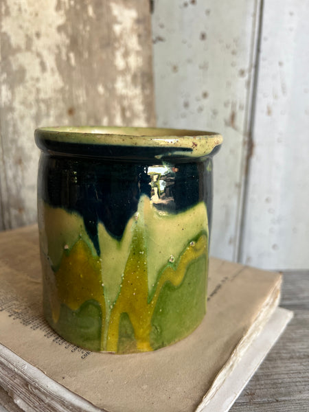 Antique Mixed Colour Savoie Confiture Pot