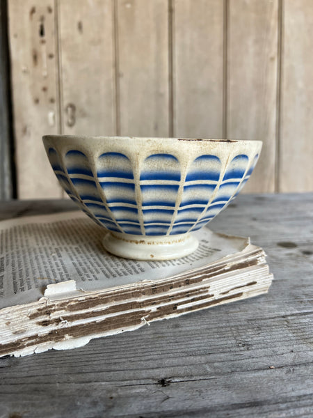 Gorgeous Blue & White Vintage French Cafe Au Lait Bowl