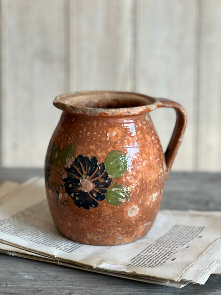Vintage French Floral Pot