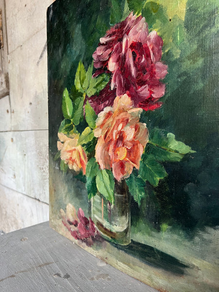 Floral Oil on Board