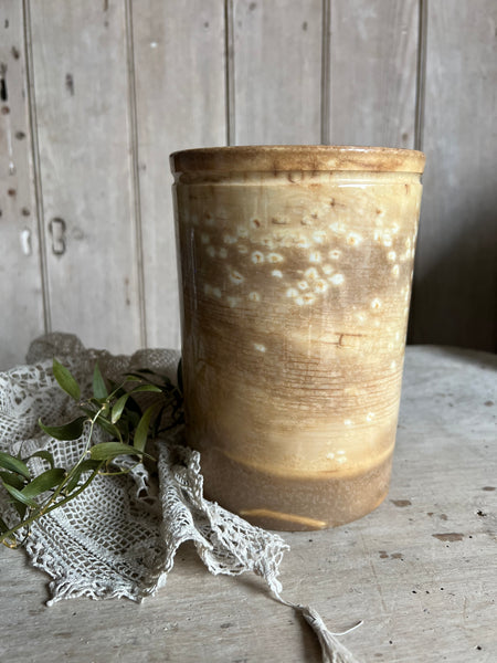 Huge Crazed Confiture Pot