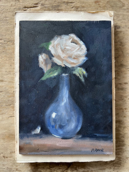 Beautiful French Floral Oil Painting