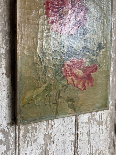 French Floral Oil on Canvas