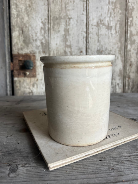 Chunky Buttery Antique Confiture Pot