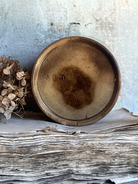 Chunky Buttery Antique Confiture Pot