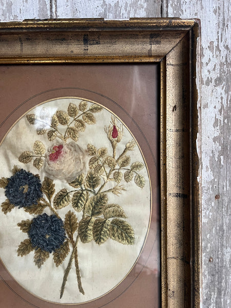 Antique Framed Embroidery