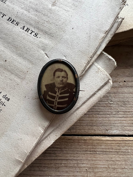 Antique Brooch with Portrait