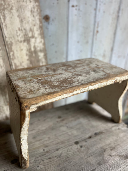 Large Vintage French Stool