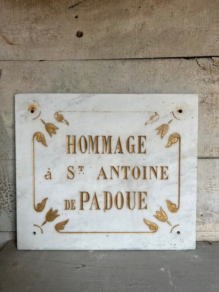 Antique French wall plaque