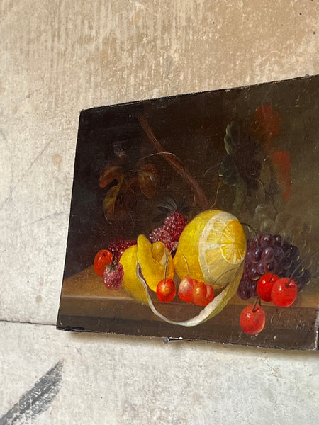 French Fruit Oil Painting