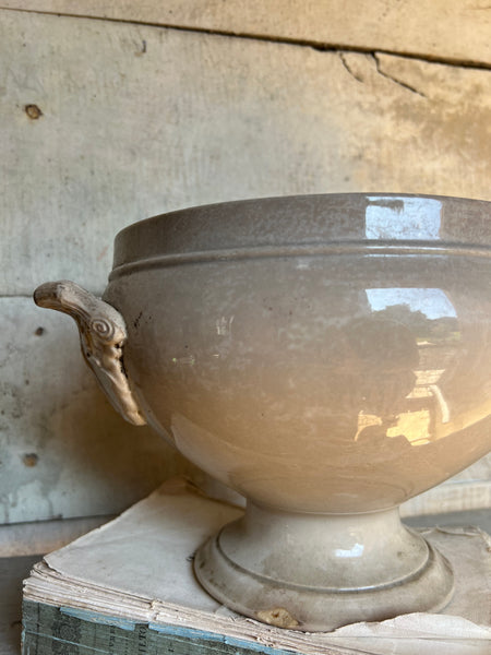 Crazed Vintage French Soupiere