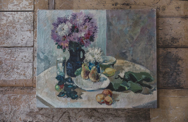Large French Floral Paintng