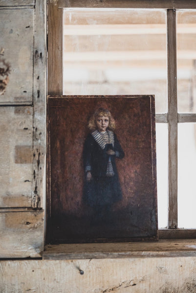 Antique French Child Portrait