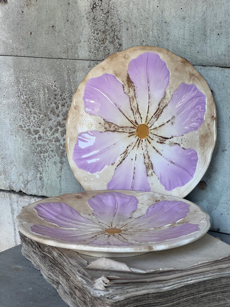 Sweet Floral Buttery Vintage French Plates