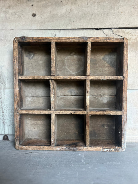 Vintage Wooden Cubby