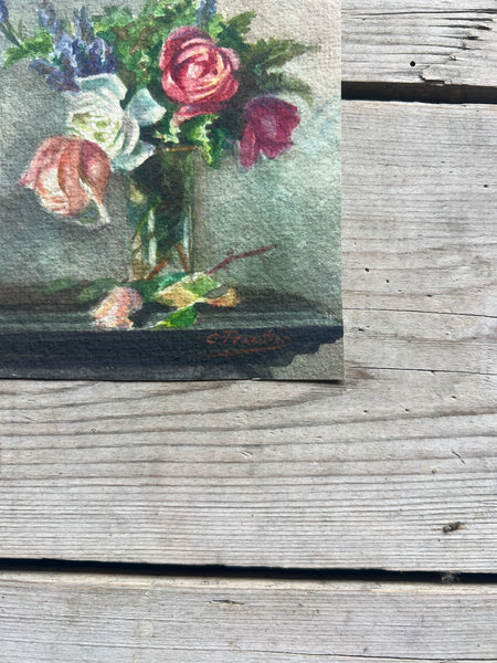Beautiful Small Floral  Watercolour Painting