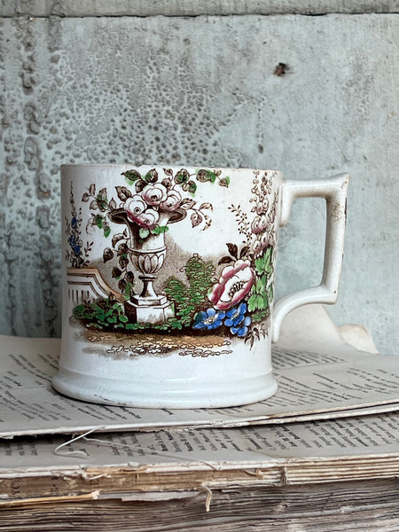 Antique Floral Mug