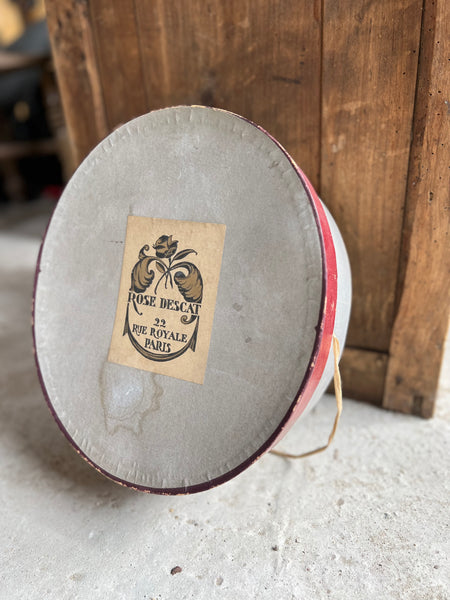 Rose Descat Paris Vintage Hat Box