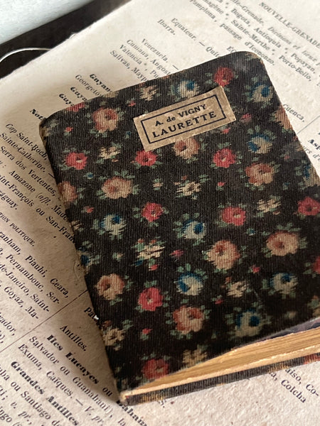 Miniature Fabric French Book