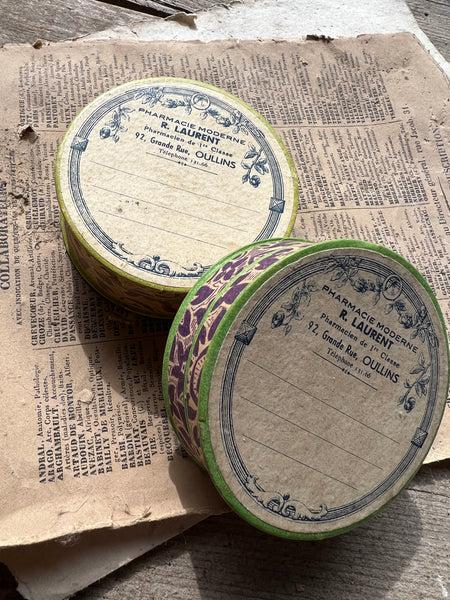 Vintage French Pharmacy Pill Boxes