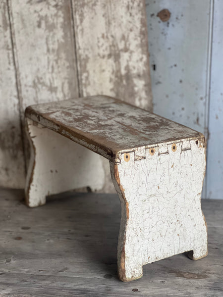 Large Vintage French Stool