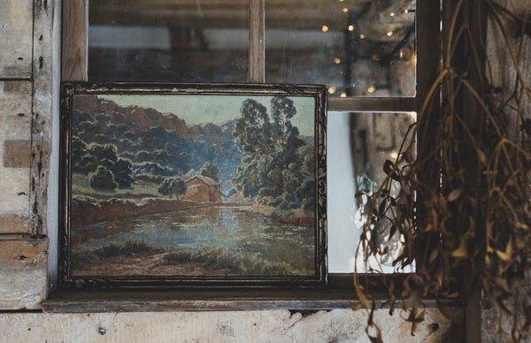 Framed French Landscape Painting