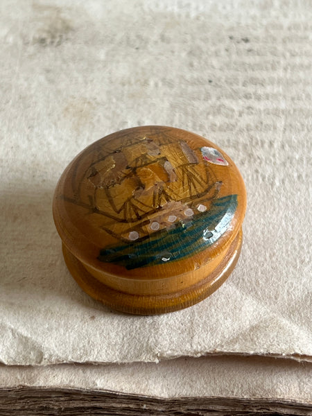Vintage Boat Trinket Box