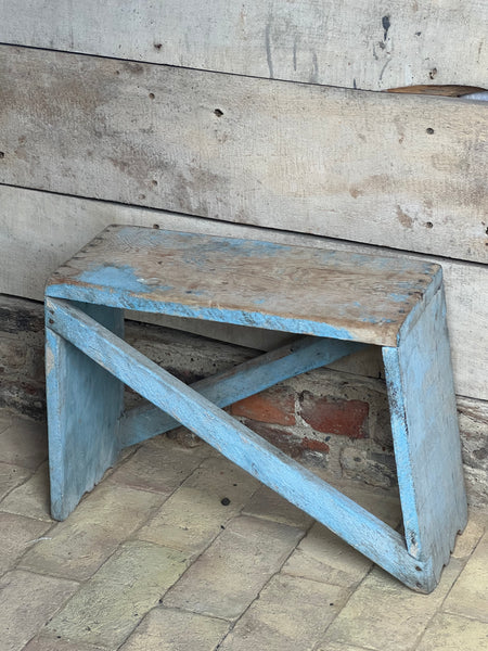 Large Vintage French Stool