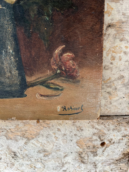 French Floral Oil Painting