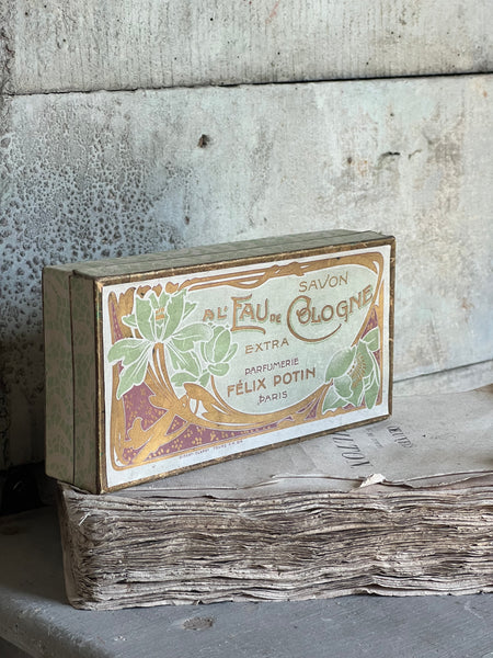 Beautiful French Felix Potin Soap Vintage Box