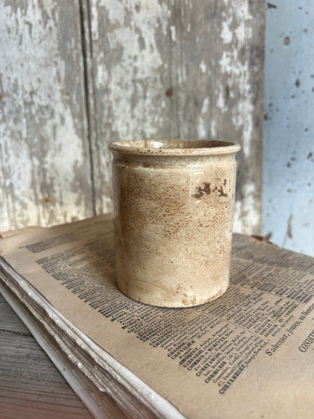 Vintage French Buttery Pharmacy Jar