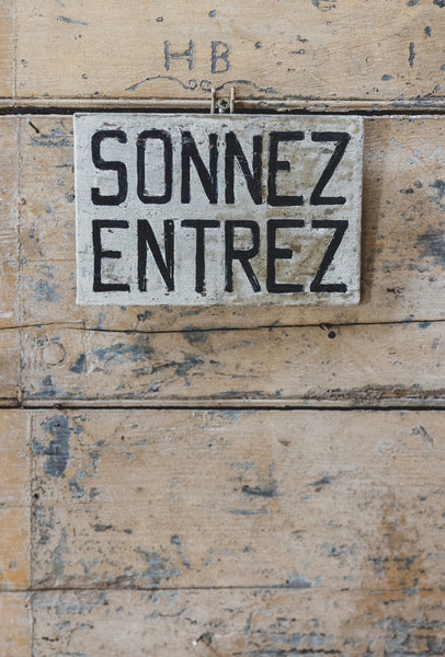 Vintage French Sign