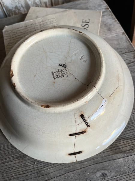 Vintage French Stapled Bowl