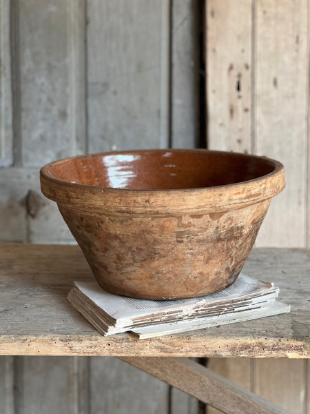 French Earthenware Mixing Bowl