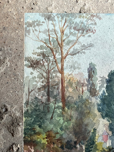 Landscape Watercolour Painting on Card