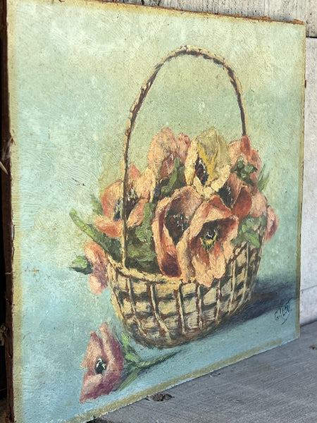 Floral Oil on Board