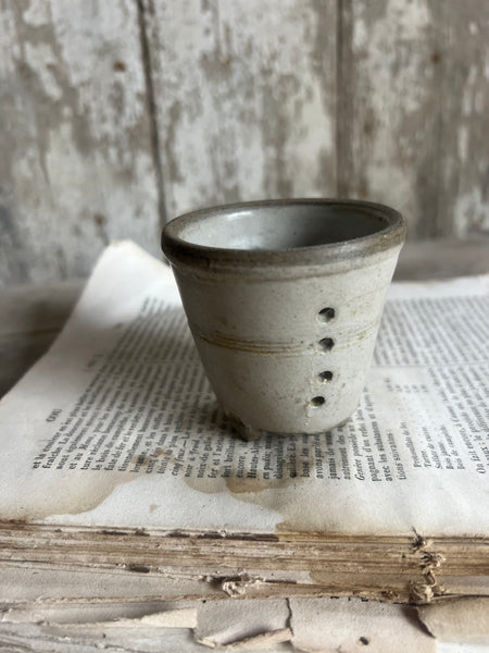 Rustic Tiny Vintage French Faiselle Cheese Mould