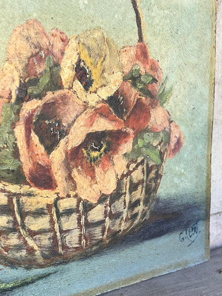 Floral Oil on Board