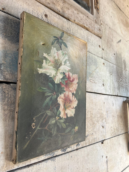 Floral Oil Painting on Canvas